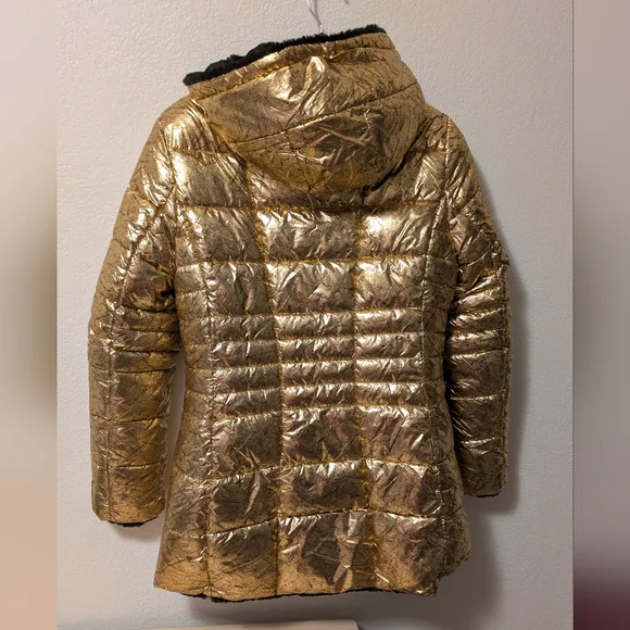 Fashion Nova Black Faux Fur Reversible Jacket - Picture 4 of 8